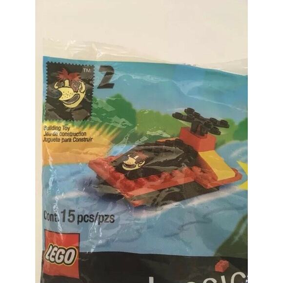 New Sealed 1999 McDonalds Lego Classic Happy Meal 2 3 8 Seaplane Plane Boat Lot - Picture 3 of 8